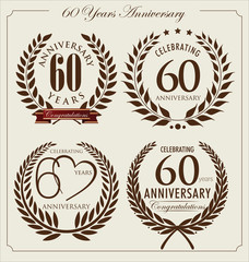 Anniversary laurel wreath, 60 years
