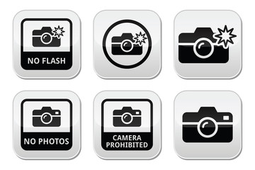 No photos, no cameras, no flash buttons