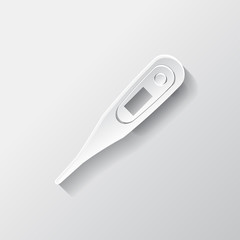 Medical thermometer web icon