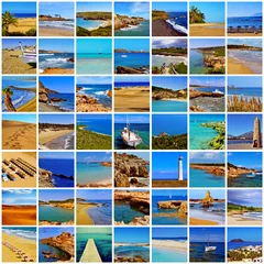 Poster spanish beaches collage © nito