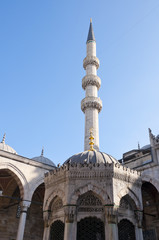 Architectural detail from the New Mosque in Eminonu district of Istanbul, Turkey
