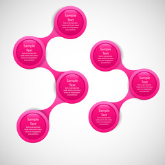 metaball colorful round diagram infographics