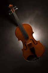 Obraz na płótnie Canvas Sylwetka skrzypce