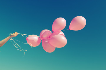 pink balloons - 61451252