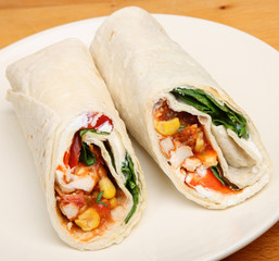 Spicy Chicken Wrap Sandwich