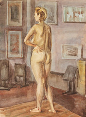 Fototapeta premium Drawing the Model
