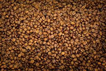 Roasted coffee beans