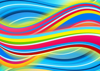 Colored waves background