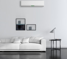 Interno con aria condizionata
