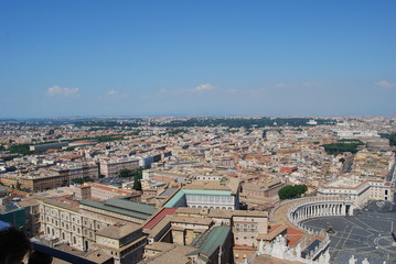 Fototapeta na wymiar Rzym, Watykan z góry