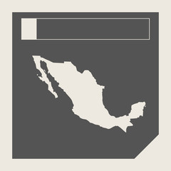 Mexico map button
