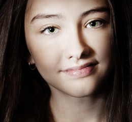 Fototapeta premium Portrait of young pretty girl.