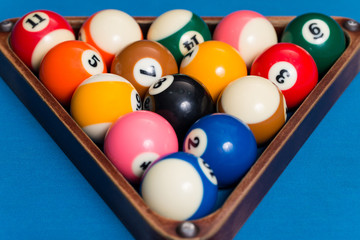 Billiard Balls Ready For The Break