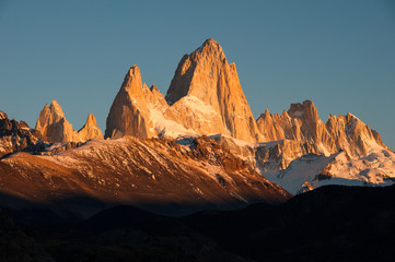 Mount Fitz Roy at sunrise, El Chalten, Argentina
