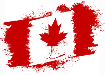 Canadian grunge flag