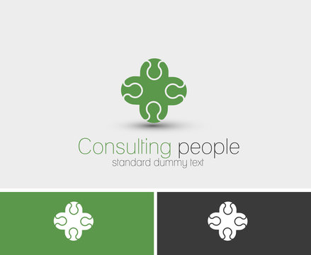Symbol of Consulting, isolated vector design.