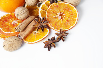 Orange and Christmas spices