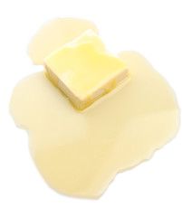 Tasty butter isolated on white