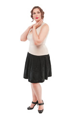 Beautiful plus size woman