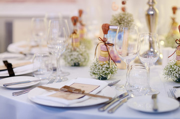 Table setting for an event party