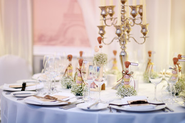 Table setting for an event party