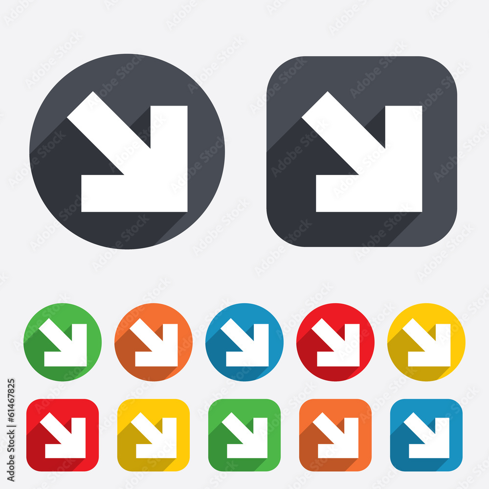 Poster arrow sign icon. next button. navigation symbol