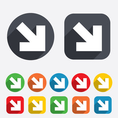 Arrow sign icon. Next button. Navigation symbol