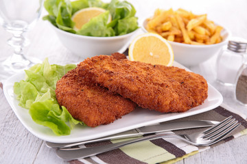 breaded meat