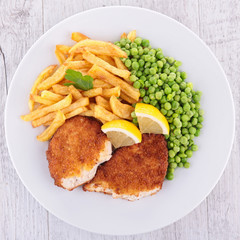 chicken and french fries