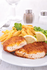 breaded meat