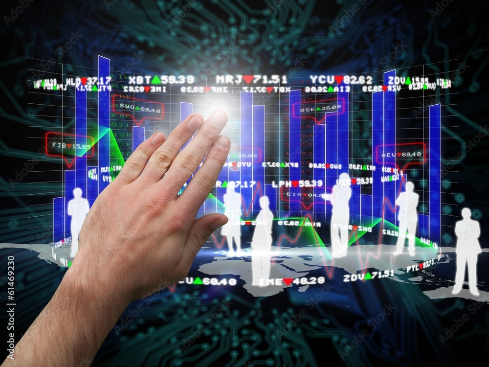 Poster composite image of hand presenting