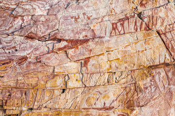 Closeup of rough granite stone rock background texture