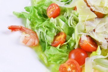 Salad with seafood