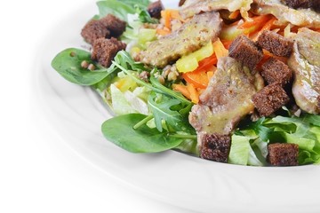 salad of marinated pork