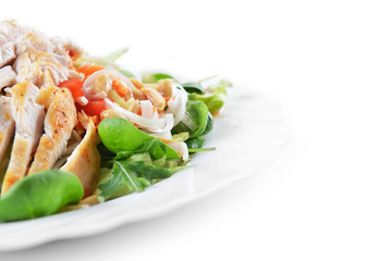 salad of fried chicken
