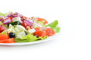 salad with fresh vegetables