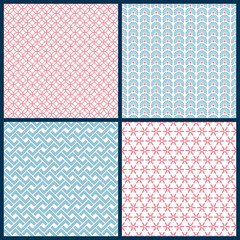 4 Seamless Retro Pattern