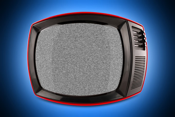 red retro tv