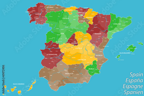 "Spanien Landkarte" Stockfotos und lizenzfreie Vektoren ...