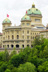 Fototapeta premium Swiss Parliament. Bern, Switzerland