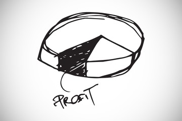 Composite image of data analysis doodle