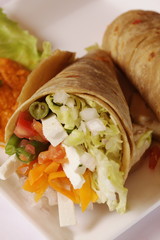 Indian vegetable roll.