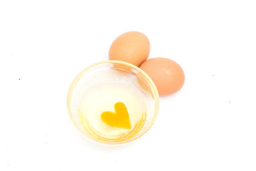 Egg collection isolated on white background