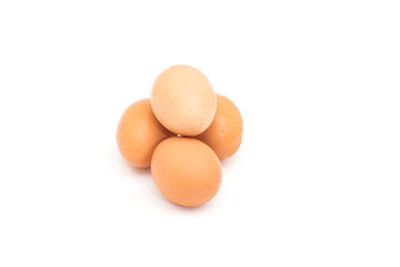 Egg collection isolated on white background