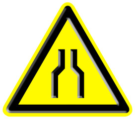 Danger narrow sign