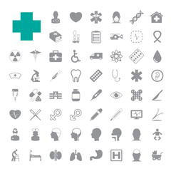 medical icons set