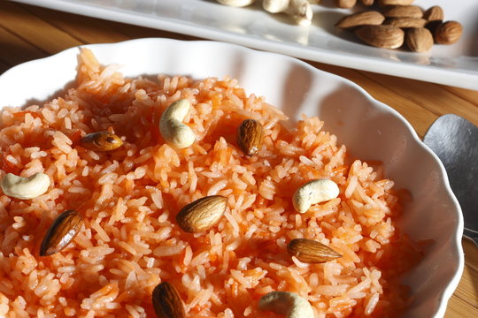 Thahiri is a rice based dish made with sugar, thickened milk 