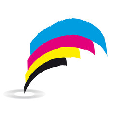 cmyk - Logo - vierfarbdruck - offsetdruck - streifen