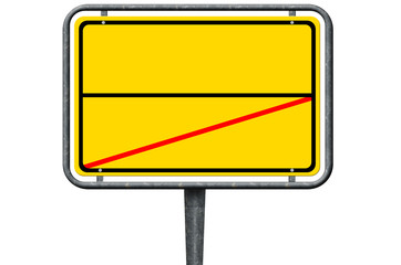 Ortsende, Vorlage, Stadt