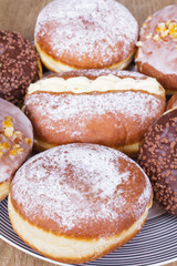 donuts on platter